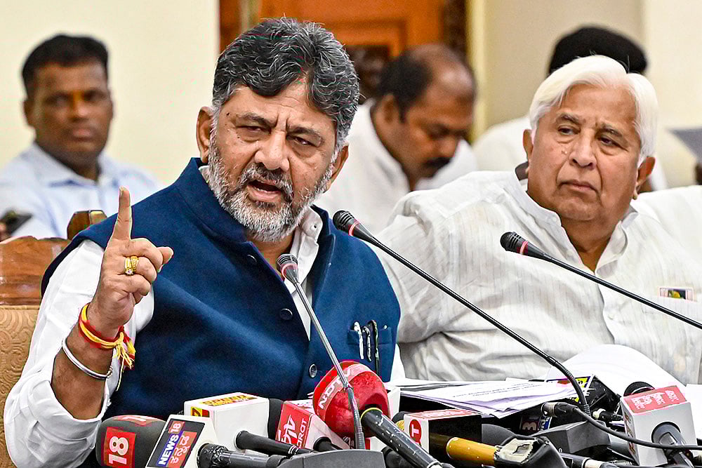 PTI/CORR : D K Shivakumar 